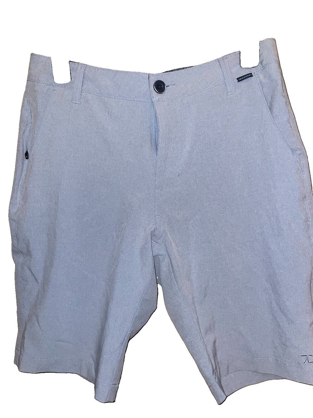 7 Diamonds Shorts Mens 28 Gray Momentum Performance Golf Stretch Casual Active
